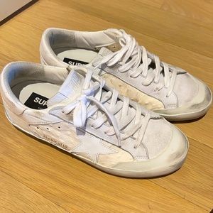 Brand new goldengoose superstars(37) ostrich white